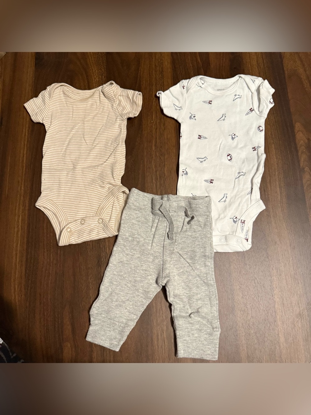 Baby boy onesie and pants bundle